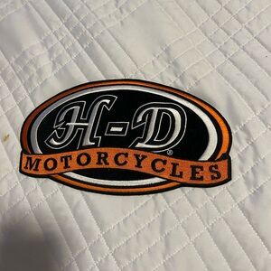Harley-Davidson H-D Motorcycles Patch - Black & Orange Logo- New
